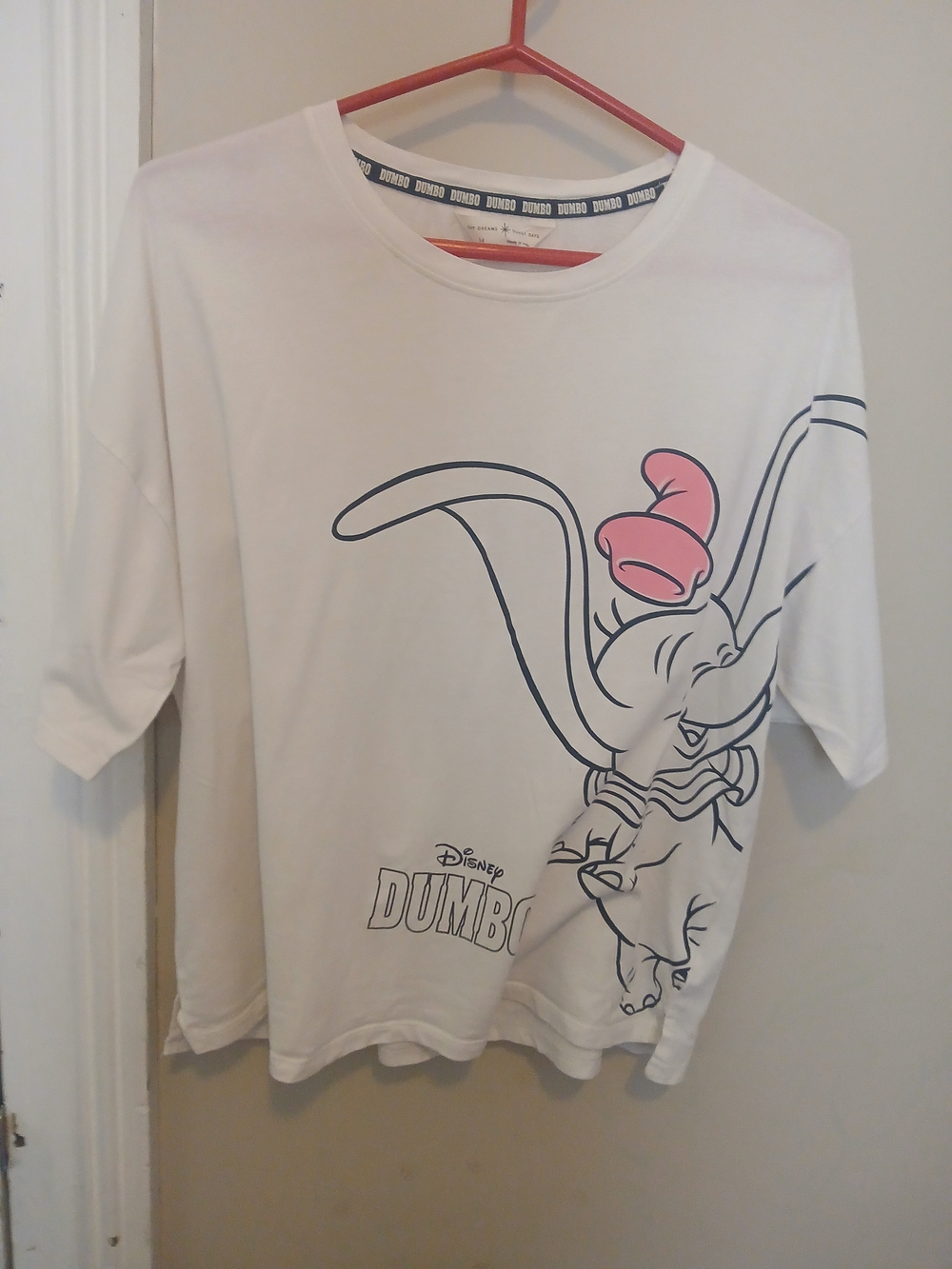 Disney Dumbo Cotton White Graphic Tee